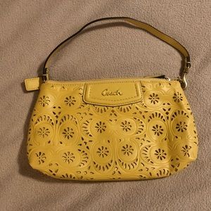 Barely used adorable coach wristlet